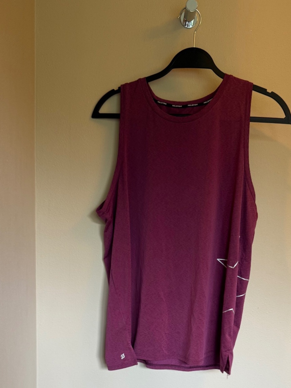 Peloton Star Logo Tank Top, Wine, Size L